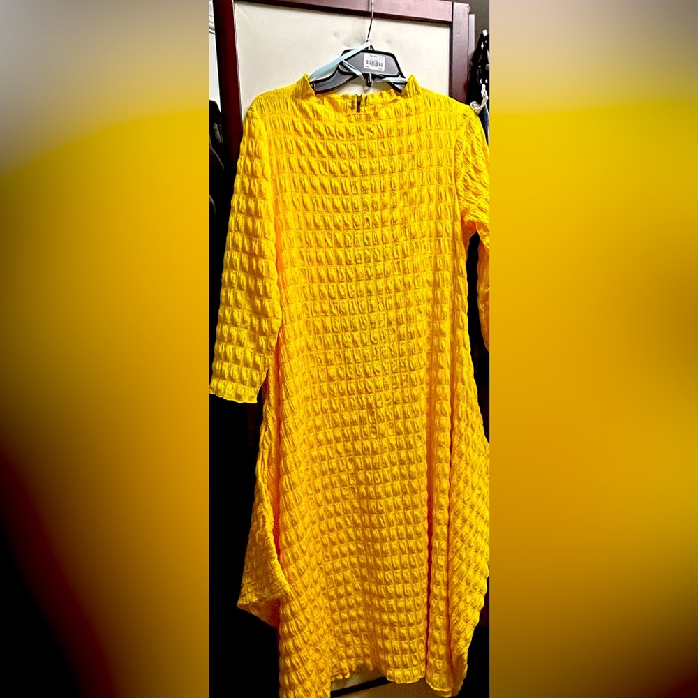 Yellow designer Pocur dress